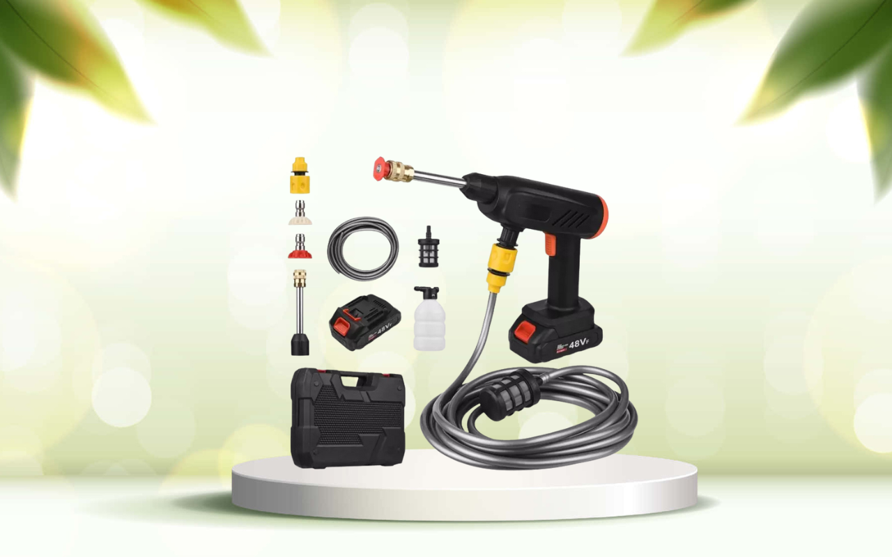 Scopri la pistola idropulitrice elettrica portatile per pulizie profonde ovunque